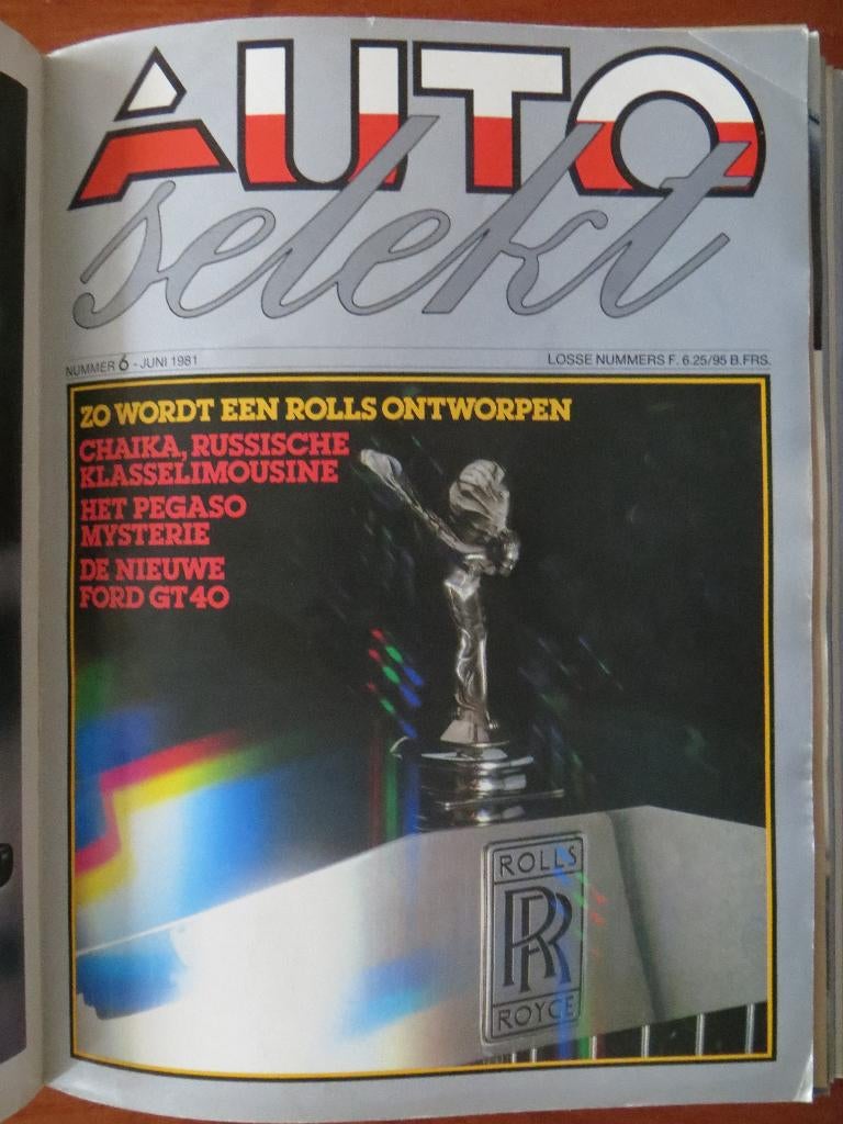 Autoselekt 6 1981 Pegaso mysterie (sportwagens), Ford GT40, Ophalen of Verzenden, Ford