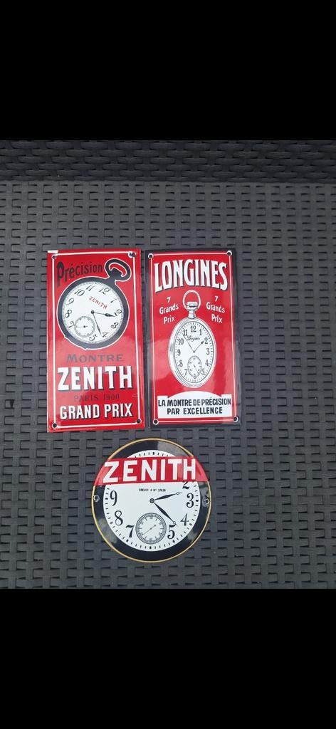 3 emaille bordjes, Ophalen of Verzenden, Reclamebord