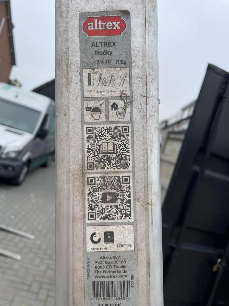Altrex Rocky Ladder, Ophalen, Gebruikt, Ladder, Opvouwbaar of Inschuifbaar