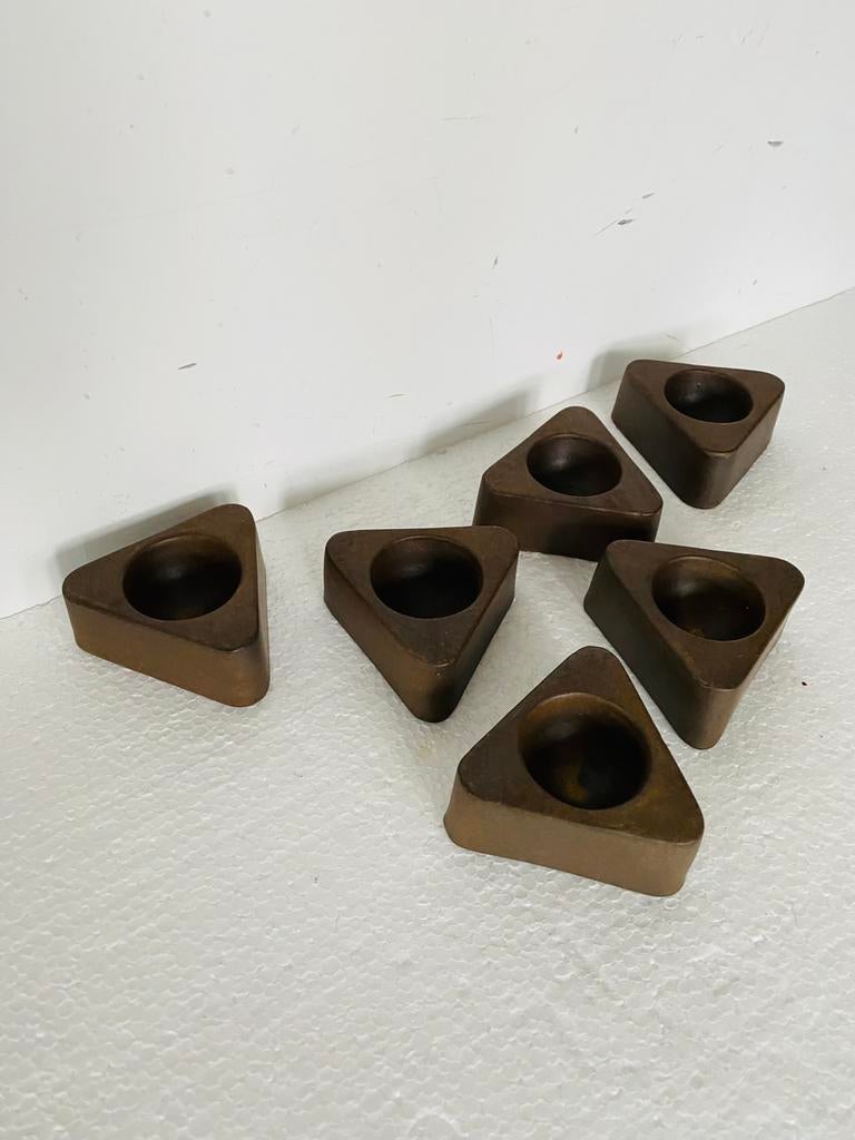 Cor Unum keramiek eierdopjes (6) jaren 70, Huis en Inrichting, Keuken | Servies, Gebruikt, Overige typen, Ophalen of Verzenden