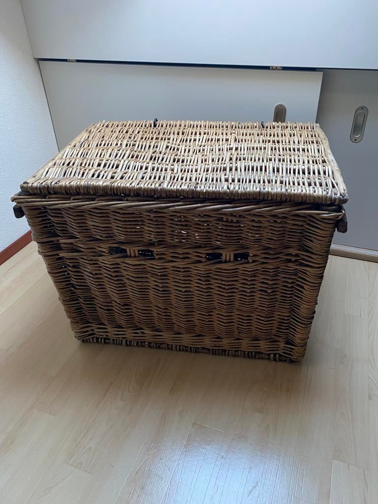 Antieke bakkersmand 70 jaar oud!!, Ophalen, Zo goed als nieuw, Rechthoekig, Riet