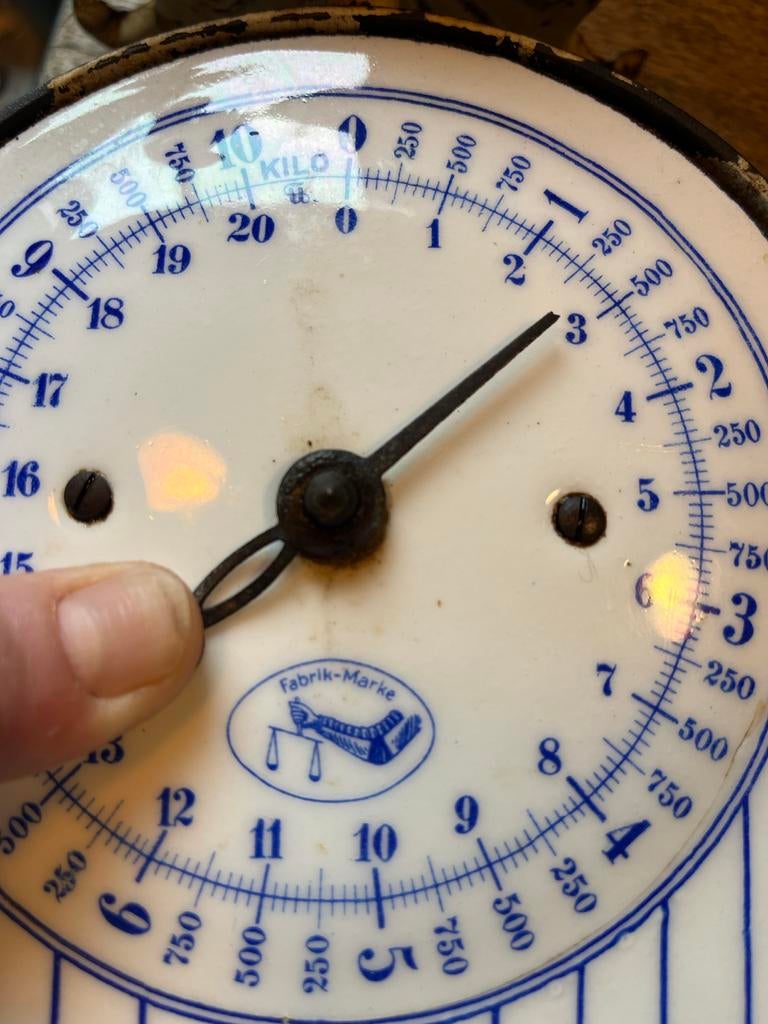 Antieke weegschaal ws rond 1920, Antiek en Kunst, Ophalen of Verzenden