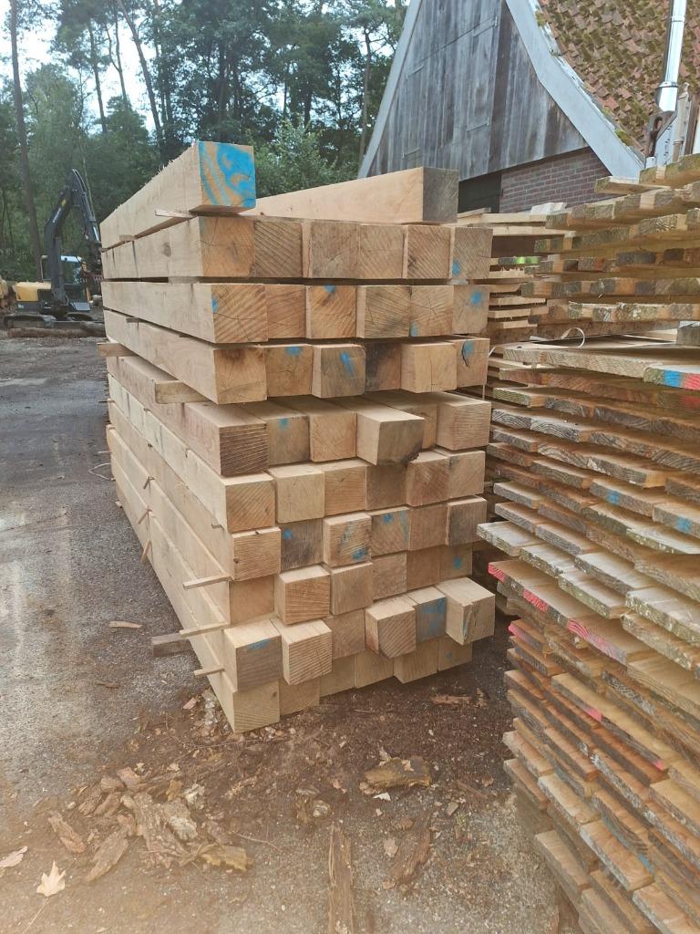 Eiken Balken: 15x15, 20x20, 25x25 en Maatwerk, Ophalen, Eiken, Nieuw, Balk