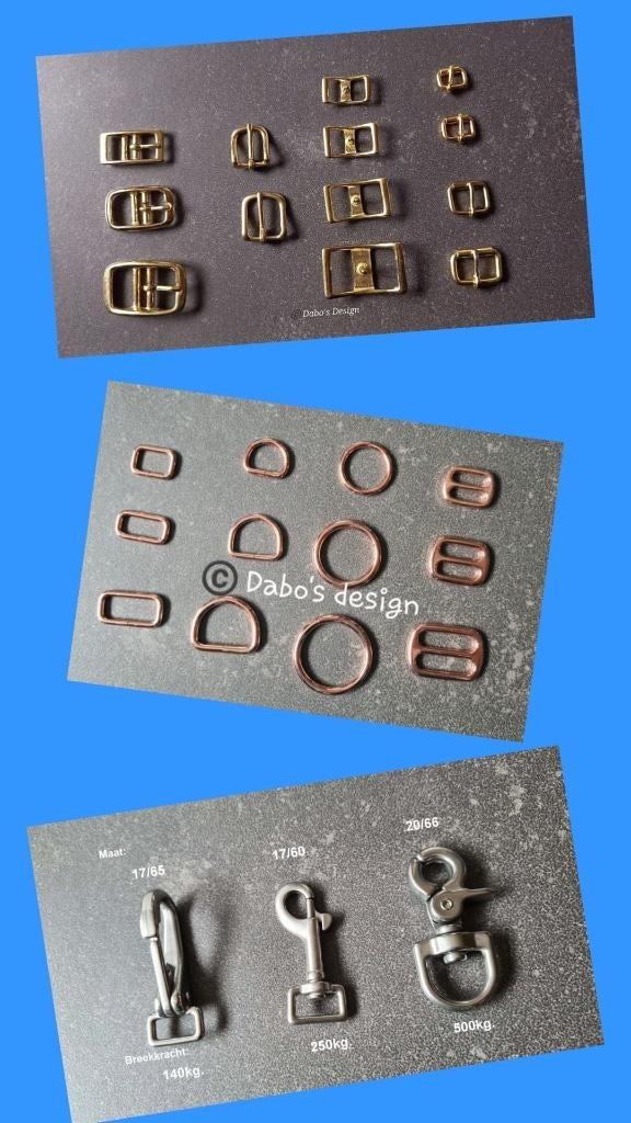 🔩 Fournituren – Ringen, Clips, Gespen & Meer, Klantendienst@dabo-design.nl, Vaassen, Nieuw, Ophalen of Verzenden