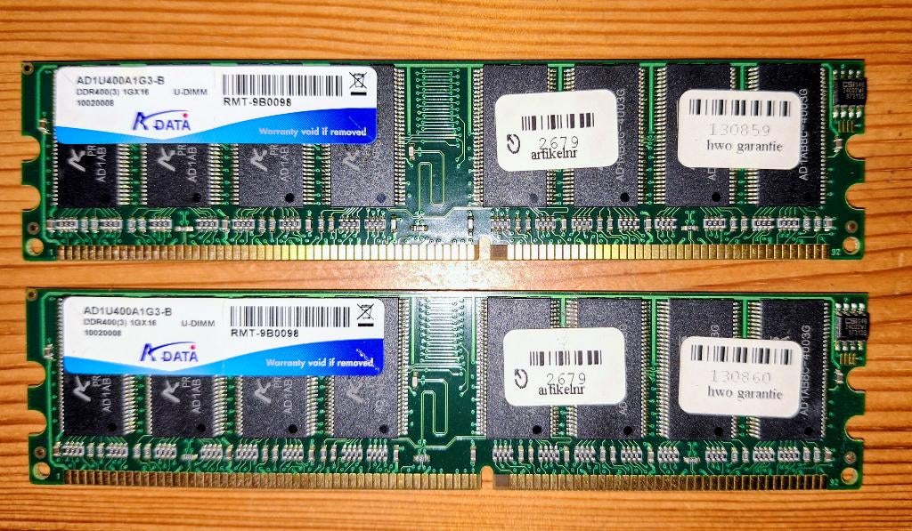 Diverse PC geheugen modules, Computers en Software, RAM geheugen, Gebruikt, Overige soorten, Ophalen of Verzenden, Diversen