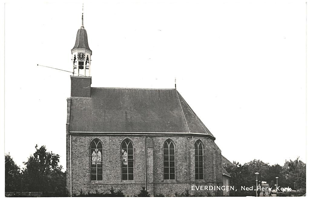 966206 Everdingen Ned Herv Kerk Gelopen met postzegel, Ophalen of Verzenden, 1980 tot heden, Gelopen, Utrecht
