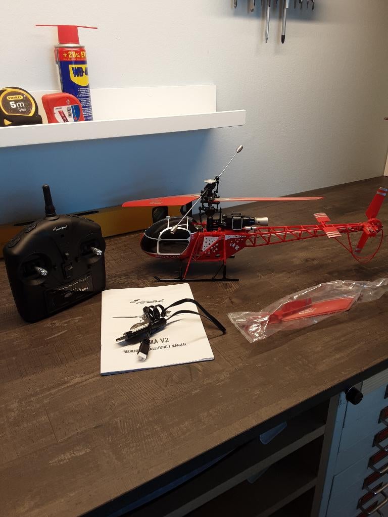 Radiografische helikopter Lama V2.(Nieuw), RTF (Ready to Fly), Helikopter, Nieuw, Ophalen