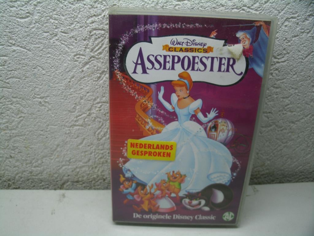 vhs 159a assepoester ned gespr, Alle leeftijden, Ophalen of Verzenden, Gebruikt