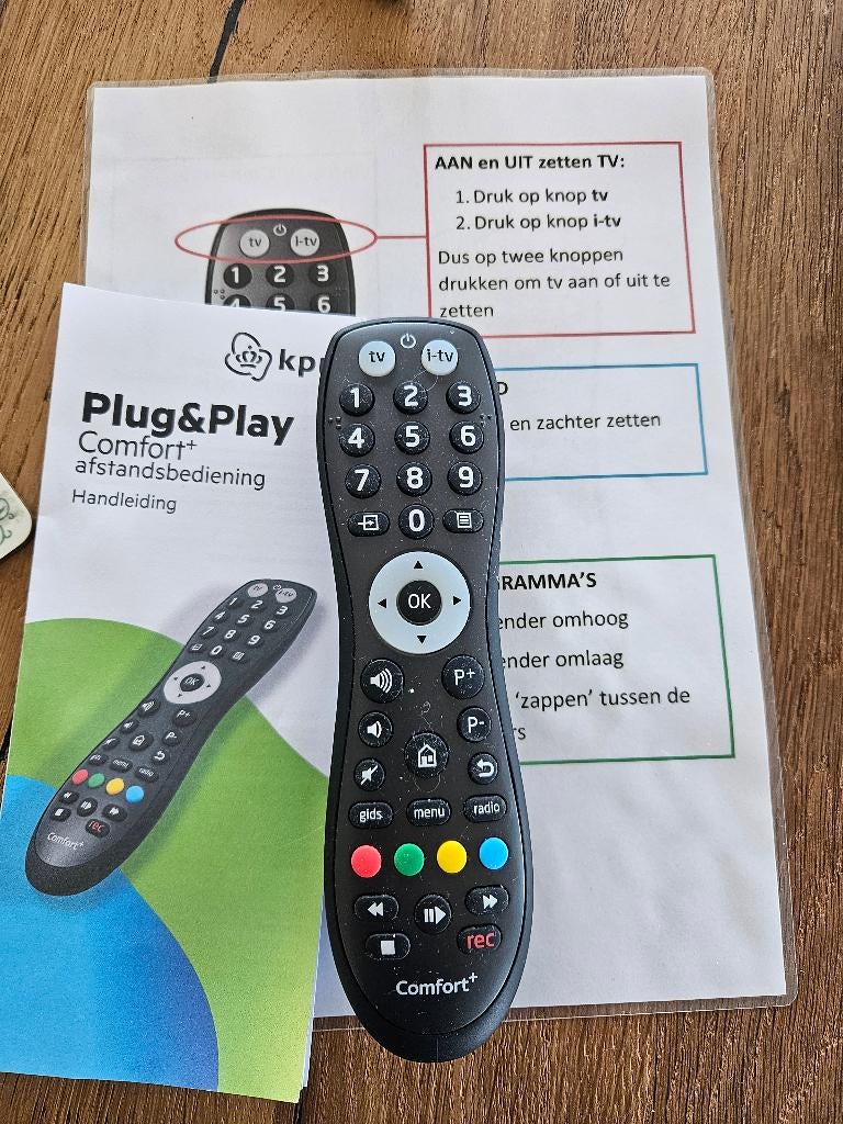 Comfort+ afstandsbediening voor Interactieve TV KPN, Ophalen, Gebruikt, Origineel, Tv