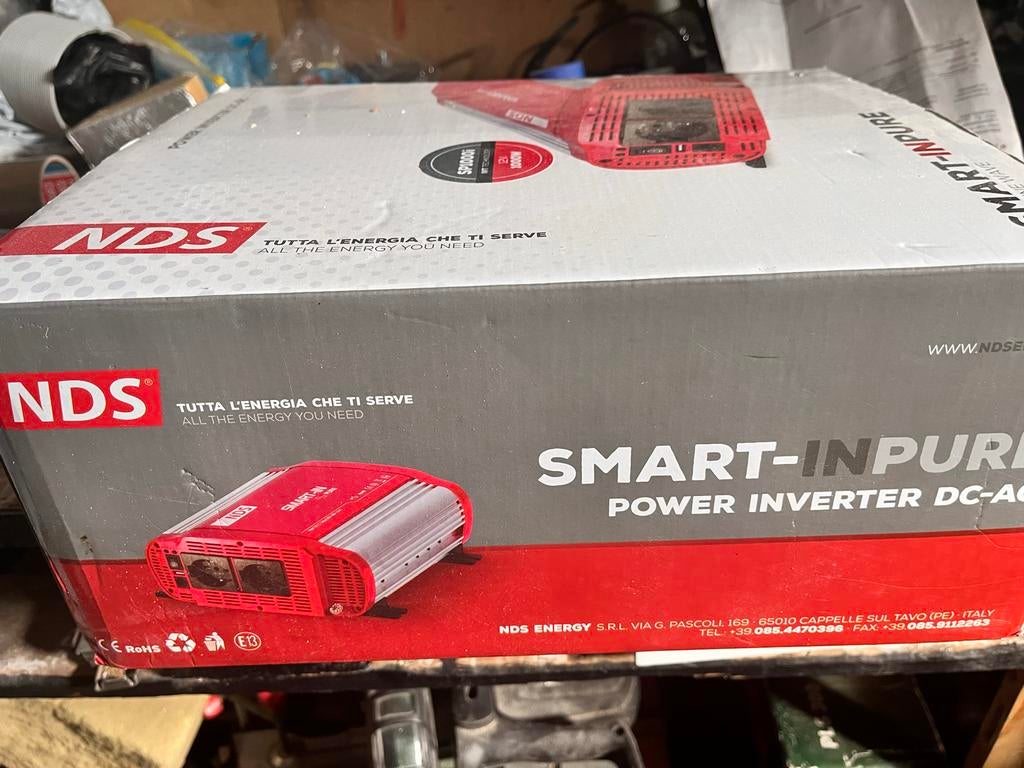Nieuwe NDS Smart-Inpure Omvormer 12V > 220V/240V, Ophalen of Verzenden, Nieuw