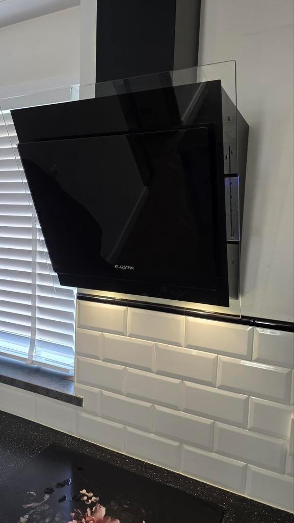 Klarstein Mirage 60cm afzuigkap, Ophalen, 200 tot 400 m³ per uur, Wandschouwkap