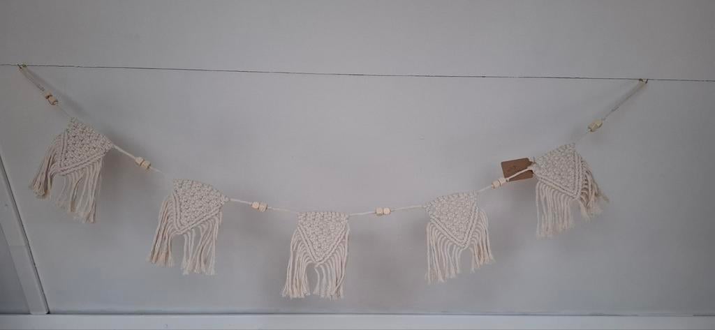 Macrame vlaggenlijn, Ophalen of Verzenden