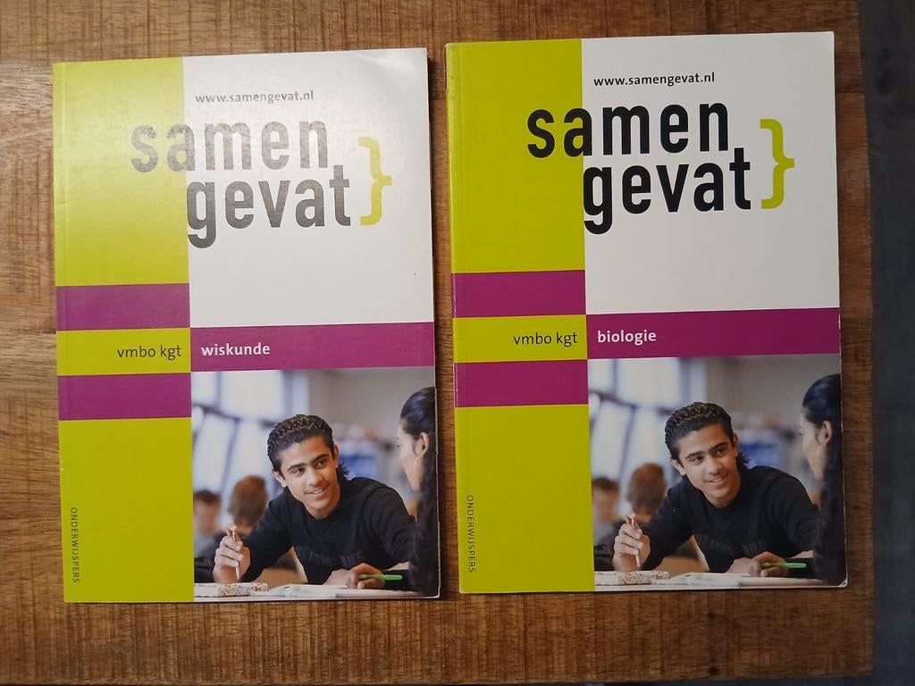 VMBO KGT – samengevat wiskunde & biologie €5 p/st, Boeken, Schoolboeken, Ophalen of Verzenden, Zo goed als nieuw, VMBO, Biologie