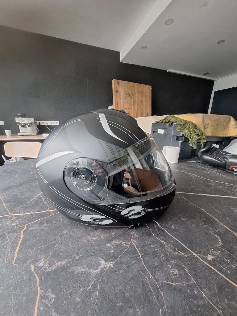 Schuberth systeemhelm mat zwart, Overige merken, Systeemhelm, Heren, Ophalen of Verzenden