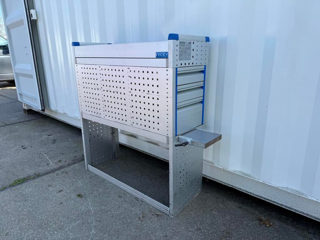 Kopschot kast bedrijfswagen inrichting, Ophalen, Gebruikt