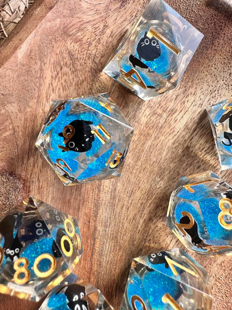 D&D Dice / Cats / Kat / Liquid / DND Dice, Hobby en Vrije tijd, Gezelschapsspellen | Overige, Ophalen of Verzenden, Nieuw