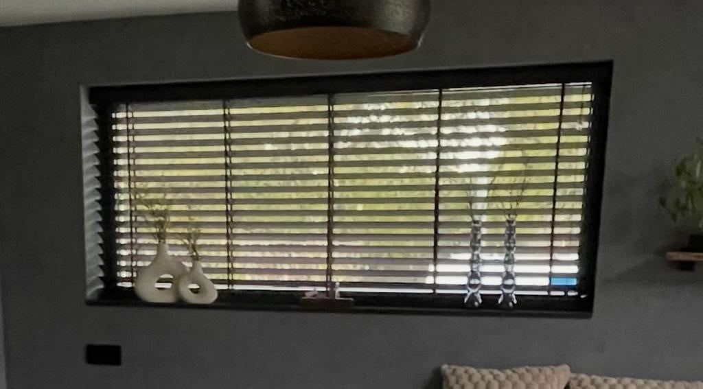 Houten jalouzie Hein 50mm, Ophalen, Zo goed als nieuw