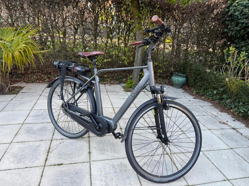 Qwic MN7 Premium elektrische heren fiets., Fietsen en Brommers, Elektrische fietsen, Gebruikt, Qwic, 55 tot 59 cm, 30 tot 50 km per accu