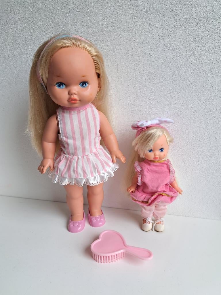 Mattel Wee lil miss make up 1989 & lil miss makeup doll 1986, Ophalen of Verzenden, Zo goed als nieuw, Pop