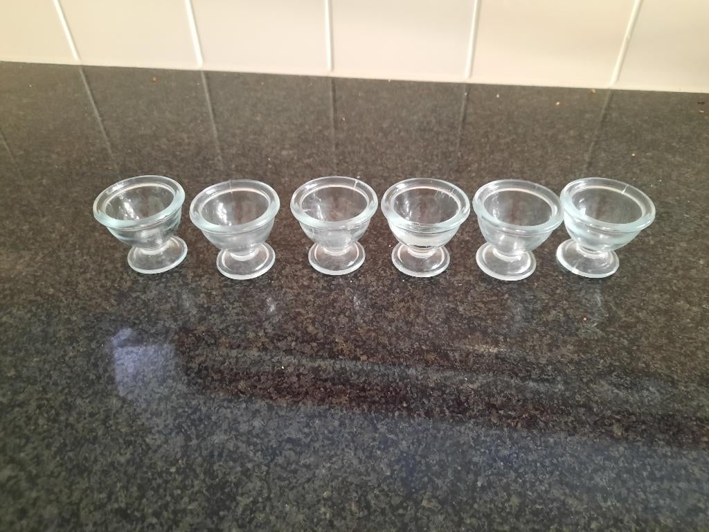 glazen eierdopjes, Overige typen, Ophalen of Verzenden, Overige stijlen, Glas