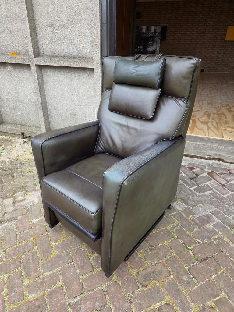 Elektrische sta op stoel, fauteuil relaxfauteuil, Ophalen, Gebruikt, Minder dan 75 cm, Leer