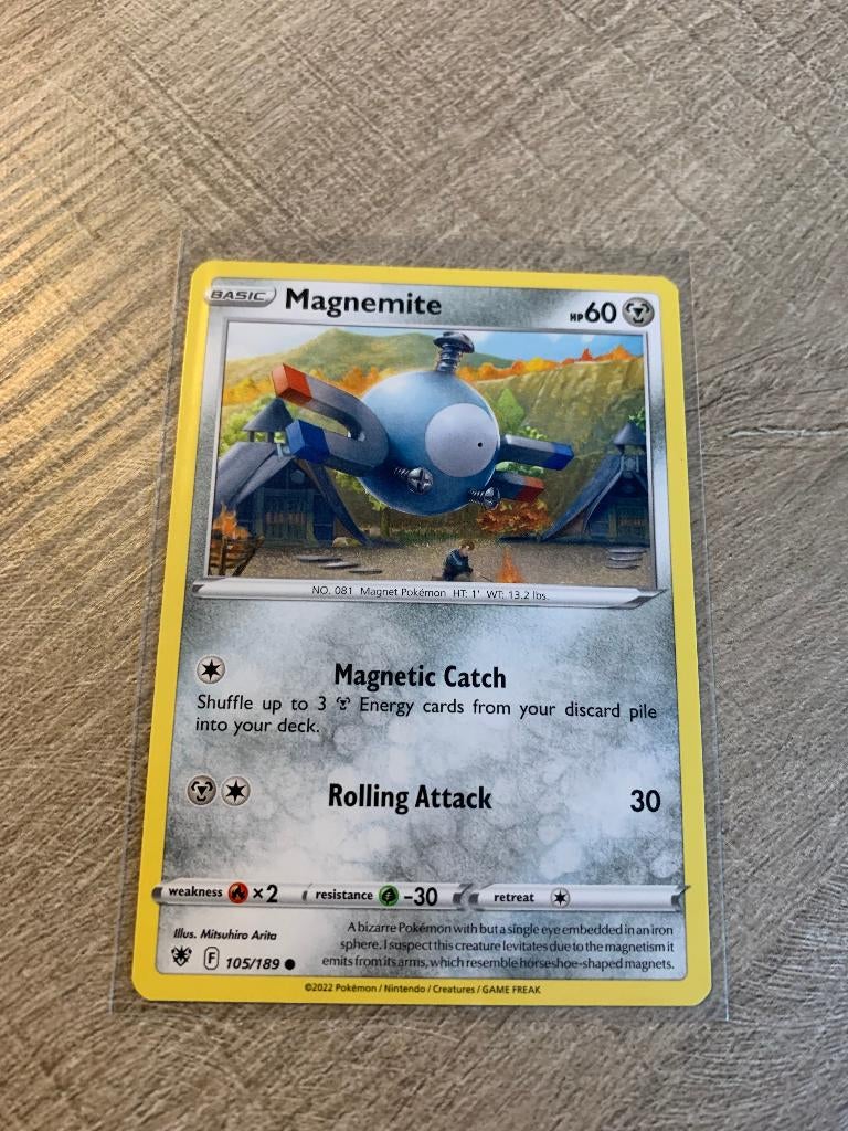 Magnemite 105/189 Astral Radiance - Pokémon Kaart, Ophalen of Verzenden, Nieuw, Losse kaart