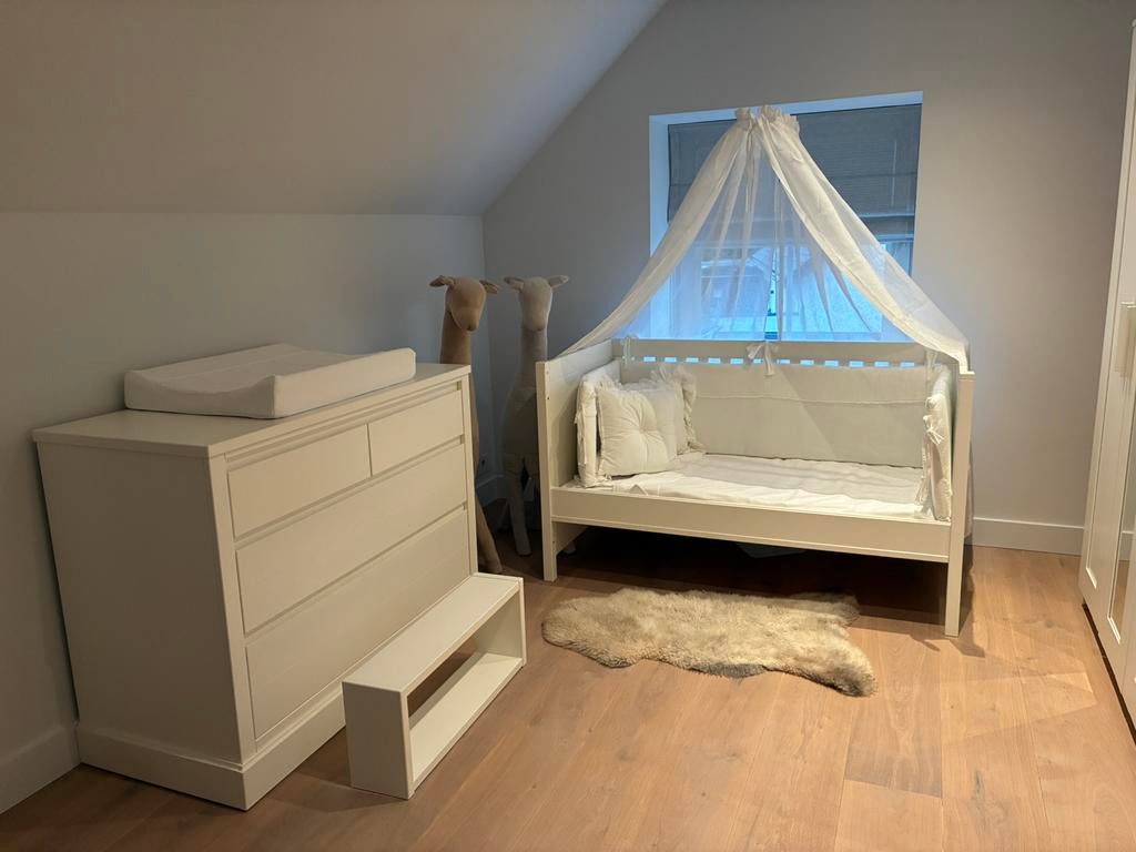 Theophile & Patachou bed en commode, Ophalen of Verzenden, Zo goed als nieuw, Jongetje of Meisje