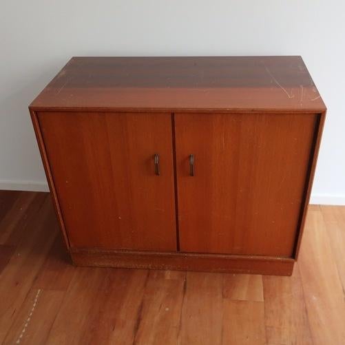 Lage kast Kempkes vintage retro mid century 88 cm origineel, Ophalen, 50 tot 100 cm, 25 tot 50 cm, Vintage retro mid century