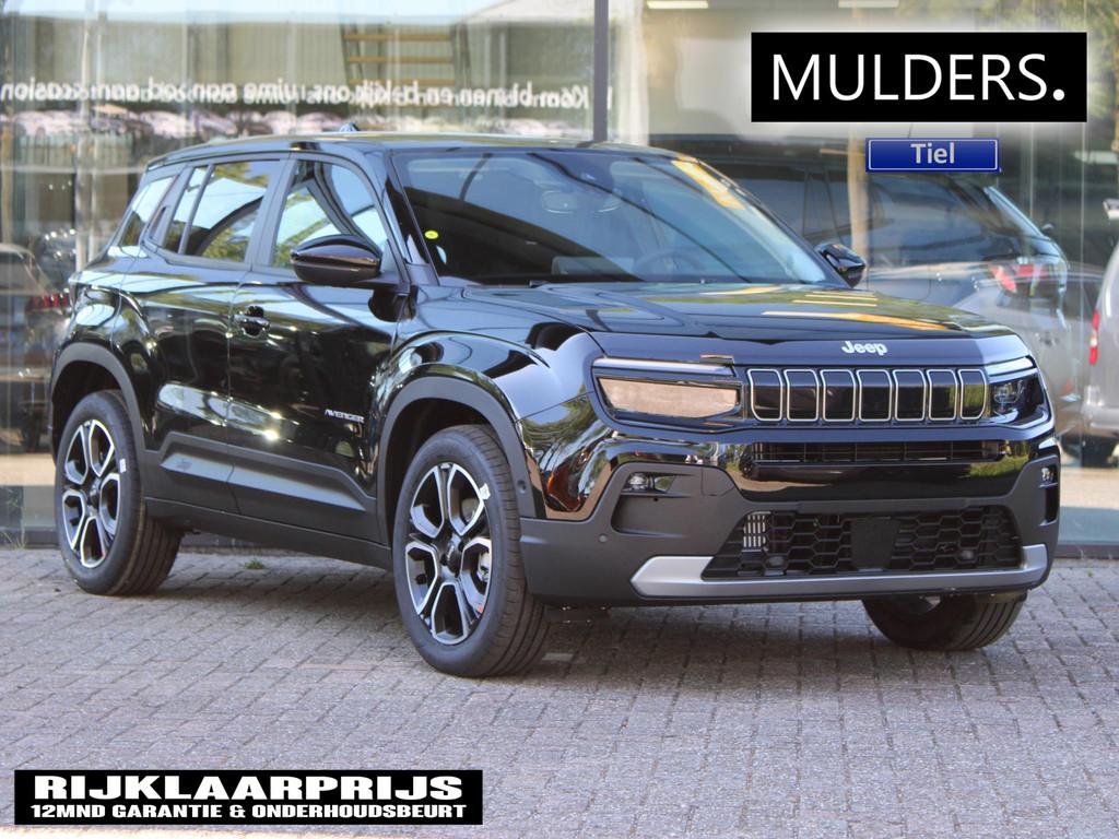 Jeep Avenger 1.2 e-Hybrid Summit VOORRAAD KORTING, 1199 cc, Adaptive Cruise Control, Zwart, Leder