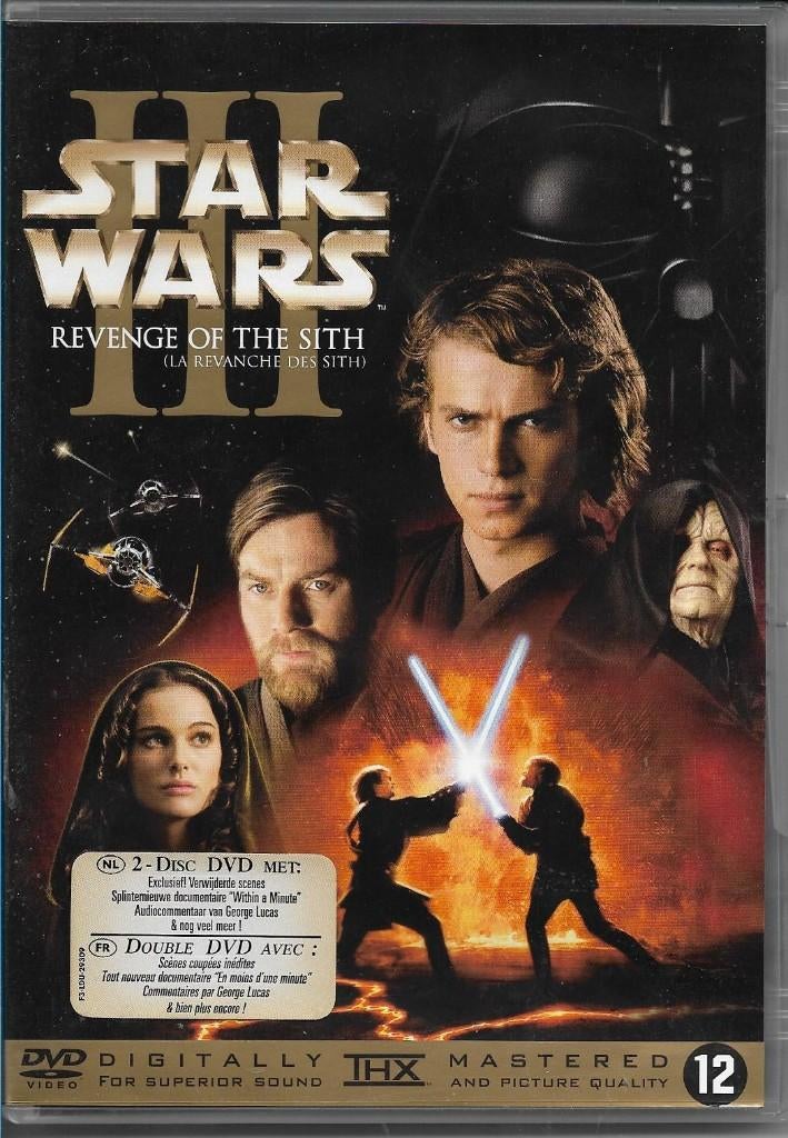 Star Wars 3 Revenge of the Sith (2dvd), Alle leeftijden, Verzenden, Zo goed als nieuw, Science Fiction