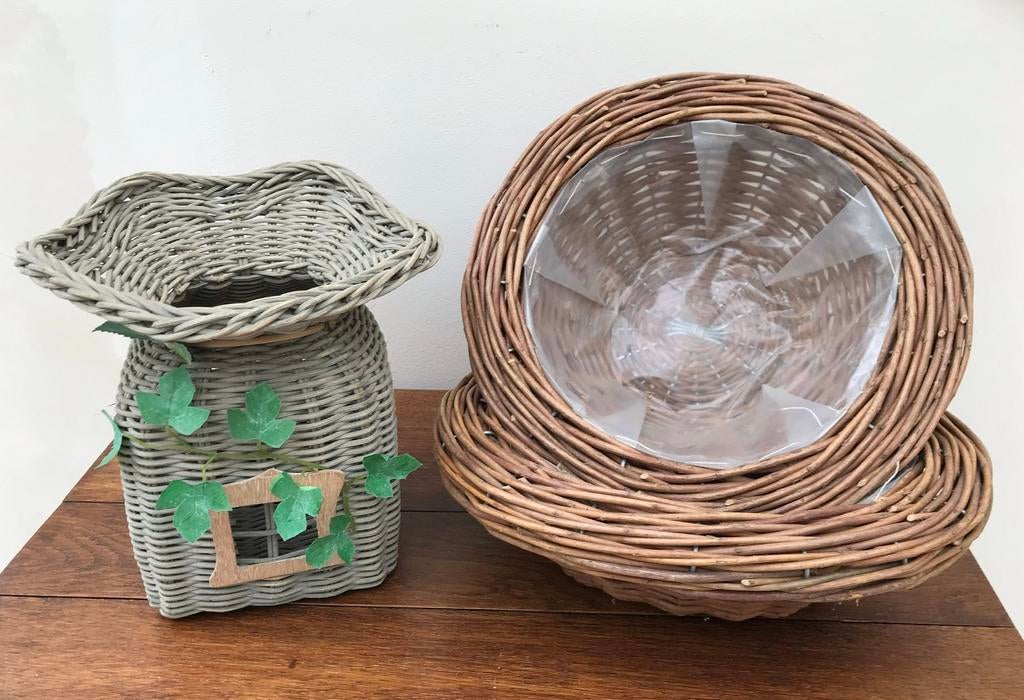 Rieten mand, Ophalen of Verzenden, Zo goed als nieuw, Overige materialen, Balkon