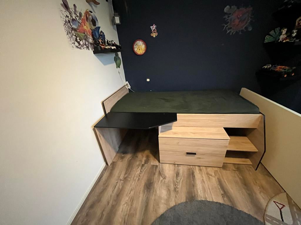 Kinderbed met lades, Gebruikt, 70 tot 85 cm, Ophalen of Verzenden, Matras