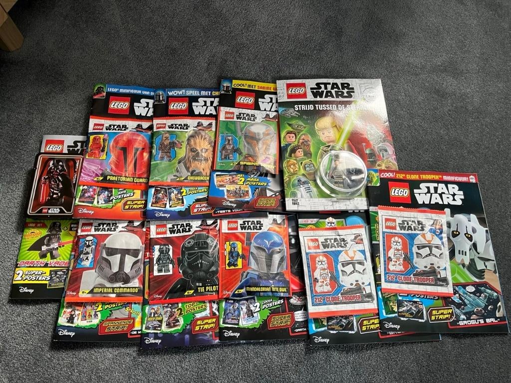 Lego - Star Wars magazines met minifigures bundel, Ophalen of Verzenden, Nieuw, Complete set, Lego
