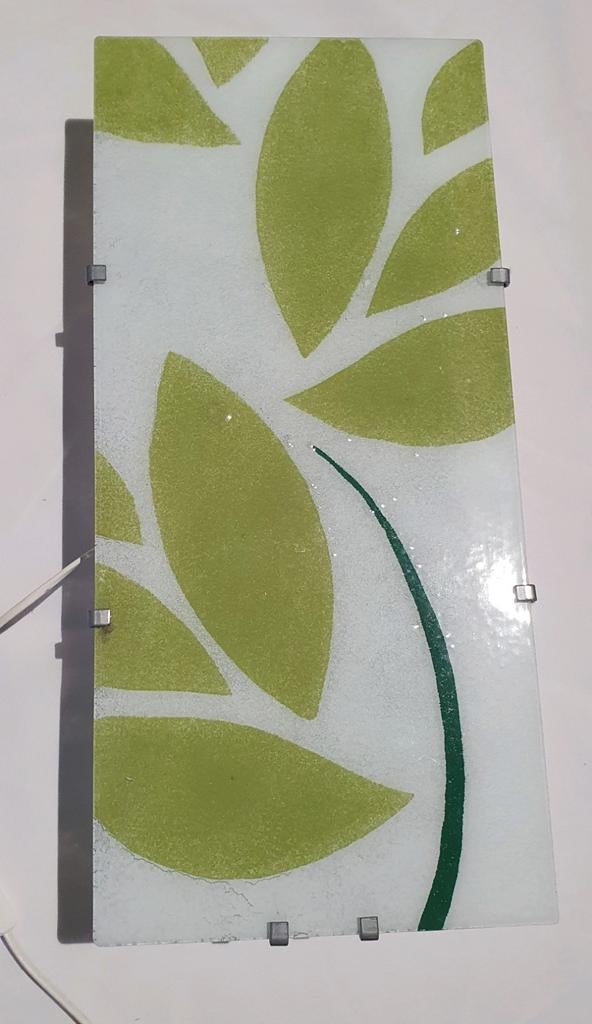 vintage gyllen ikea wandlampen (7 op voorraad) groen blad, Ophalen, Zo goed als nieuw, Glas, Zweeds design