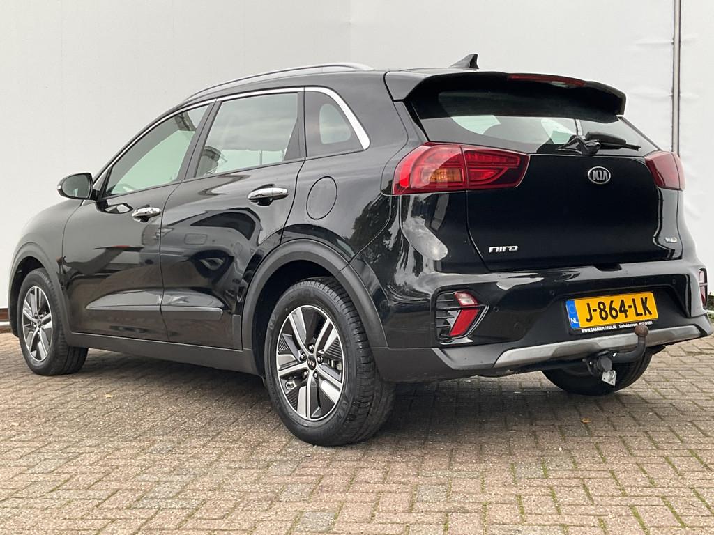 Kia Niro 1.6 GDi Hybrid DynamicLine 1Eig Trekhaak Nav/Cam Ad, Auto's, Gebruikt, Euro 6, Zwart, Origineel Nederlands