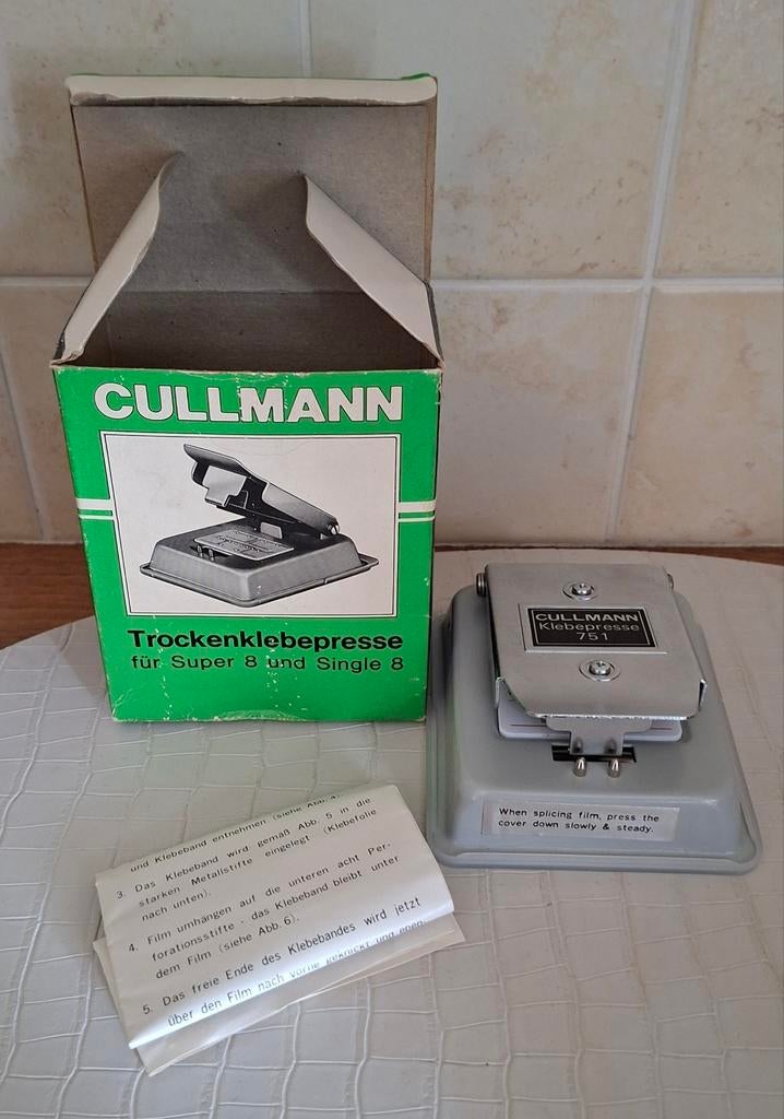 Cullmann plakpers voor Super 8 en Single 8, Ophalen of Verzenden, 8mm film