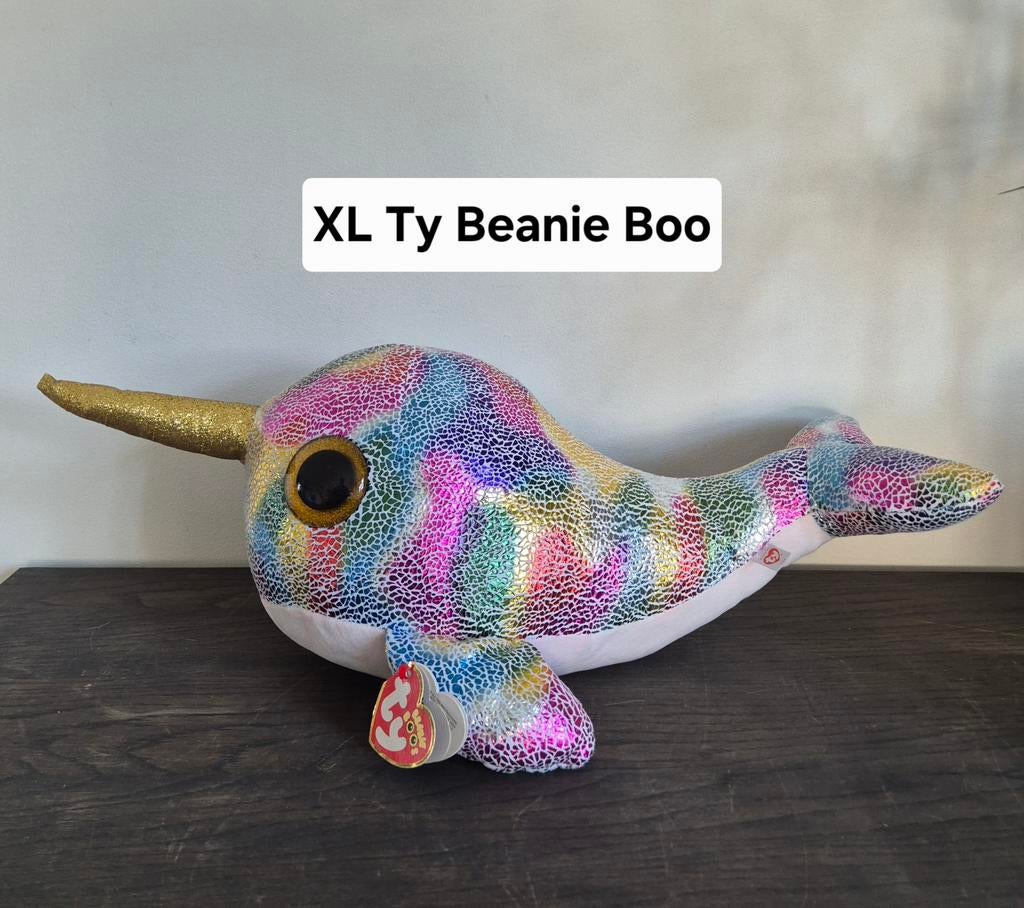 XL Ty Beanie Boo Nova 60 cm, Ophalen of Verzenden, Zo goed als nieuw