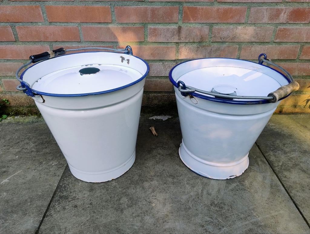 Twee antieke luieremmere, Antiek en Kunst, Ophalen