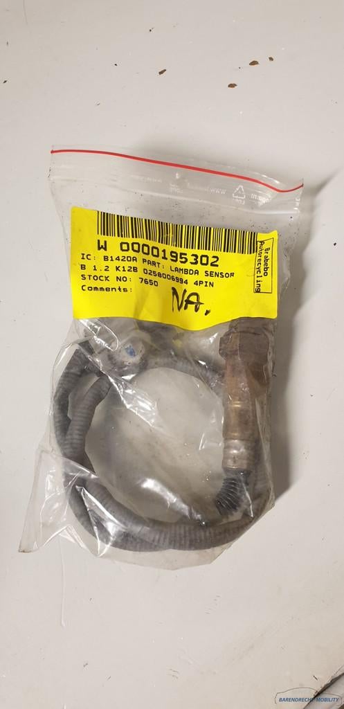 Lambdasonde Opel Agila B lambdasensor 1.2L 16V origineel geb, Auto-onderdelen, Gebruikt, Opel Automobile GmbH, Ophalen of Verzenden