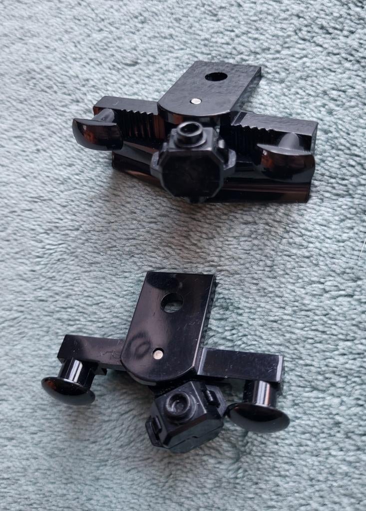 Lego trein locomotief buffer blokjes + sneeuw schuif Zwart., Ophalen of Verzenden, Gebruikt, Losse stenen, Lego