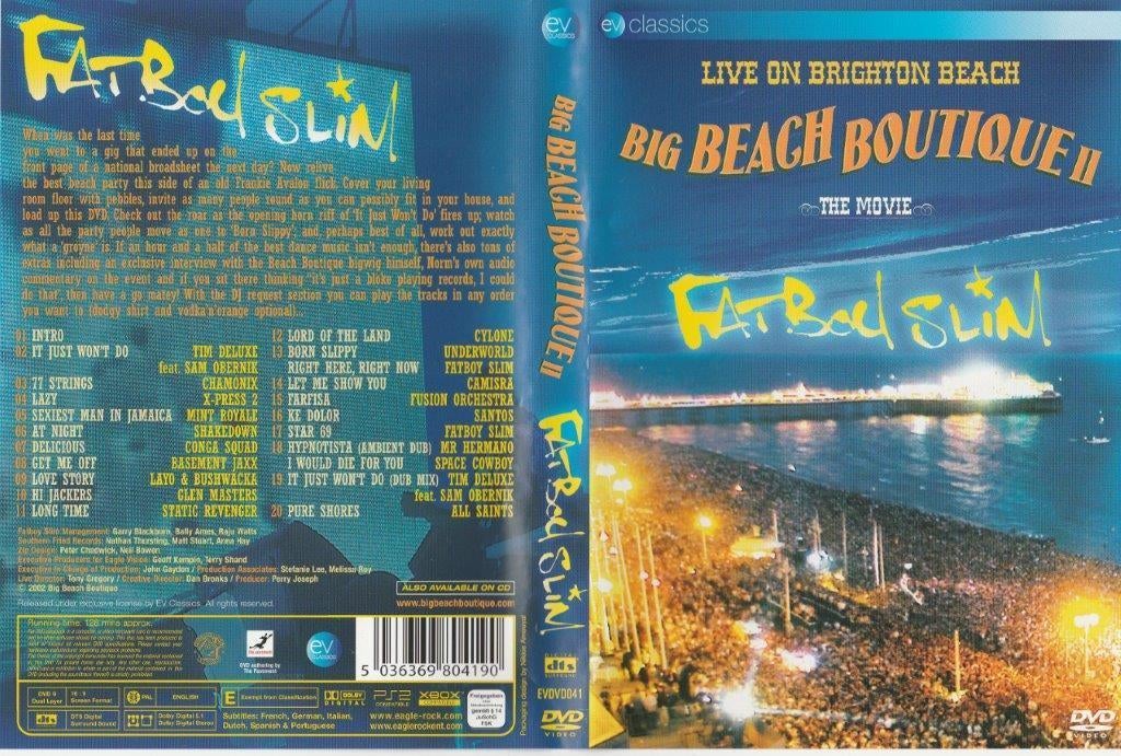 DVD Big Beach Boutique Fatboy Slim, Alle leeftijden, Ophalen of Verzenden, Zo goed als nieuw, Muziek en Concerten