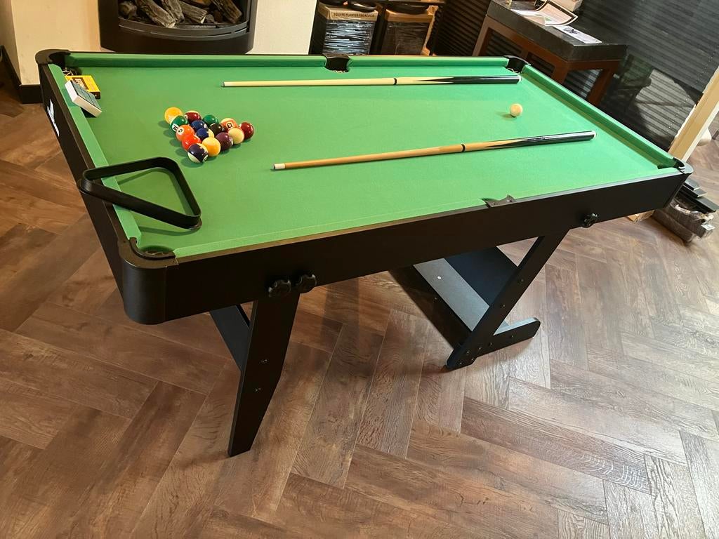 Cougar Hustle XL Opklapbare Pooltafel Zwart - 6ft., Ophalen, Zo goed als nieuw, Pooltafel