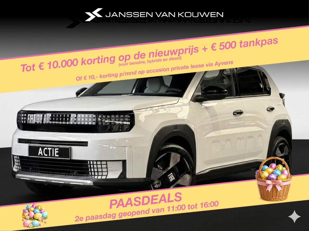 Fiat Grande Panda La Prima 11 kW 44 kWh / 2+6 jaar garantie, 12 maanden, Stof, Panda, Origineel Nederlands
