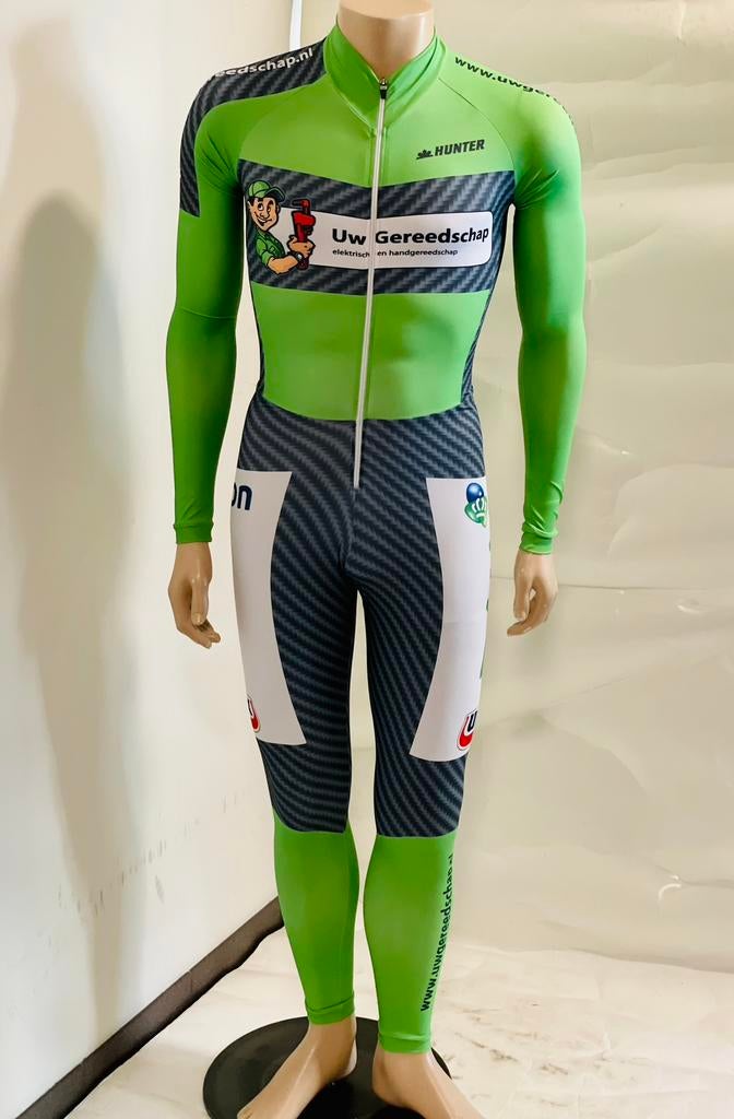 Schaatskleding schaatspak snelpak marathonpak maat M Hunter, Ophalen of Verzenden, Zo goed als nieuw