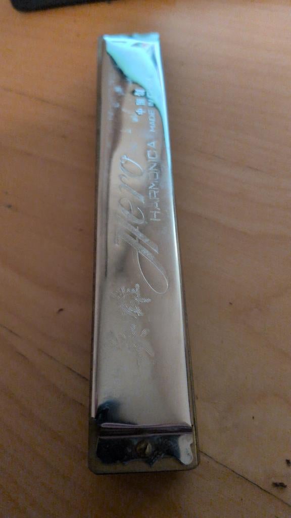 Mondharmonica Hero Made in China, Ophalen of Verzenden, Gebruikt, Met koffer of doosje