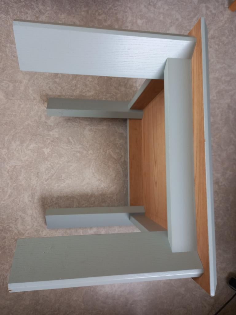 60x60 hoektafel, prachtig zwaar eiken, Ophalen, Gebruikt, Magneetbord