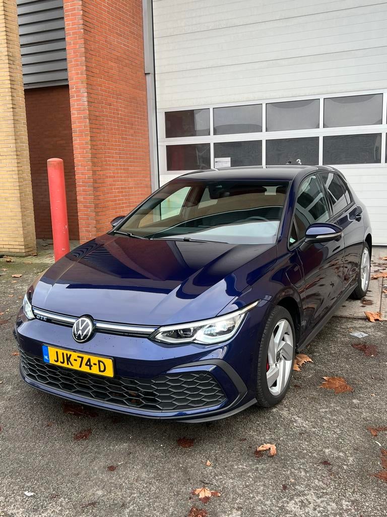 Golf 8 GTE 2021 | 245 PK | IQLight | Travel Assist | CarPlay, Zwart, 4 cilinders, Blauw, Alcantara