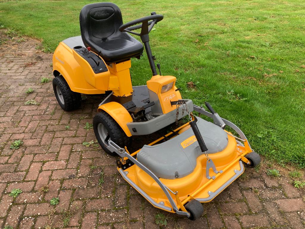Stiga Park Ranger 95 Combi Honda 2 cilinder zitmaaier, Tuin en Terras, Ophalen, Gebruikt, STIGA, Mulchfunctie