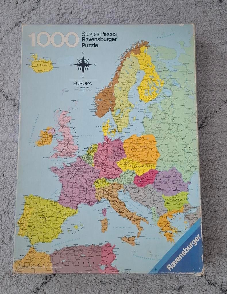 Ravensburger puzzel Europa 1000 stukjes, Ophalen of Verzenden
