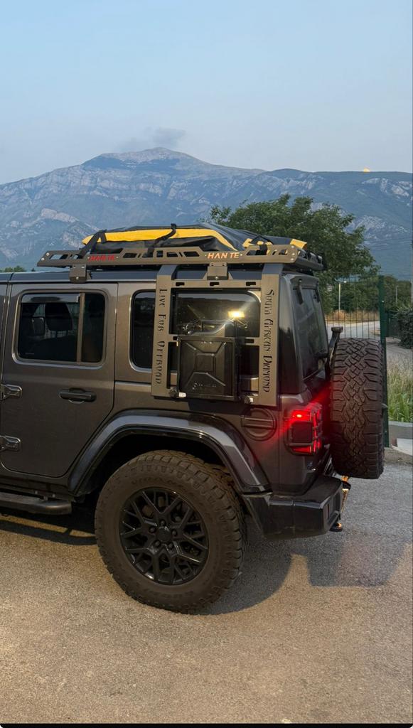 Dakrek Jeep Wrangler JL 2020-heden met ladders en jerrycan, Auto diversen, Dakdragers, Ophalen, Gebruikt